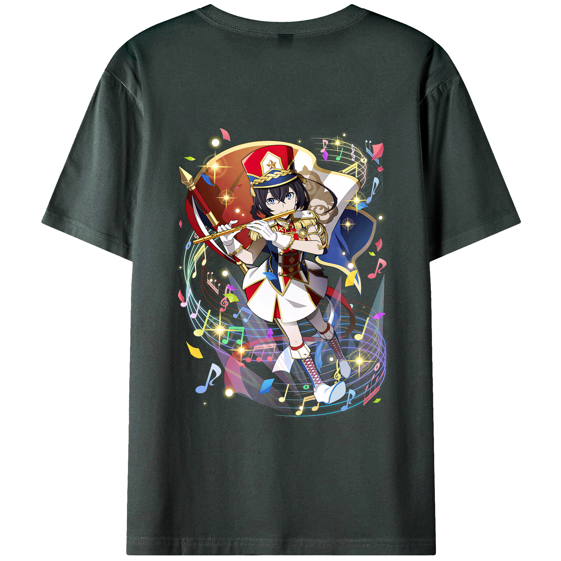 文豪ストレイドッグス Bungo Stray Dogs 綿100％ メンズ半袖Tシャツ（バックプリント） 通気性